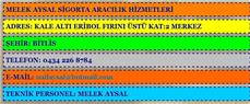 Melek Aysal Sigorta Aracılık Hizmetleri - Bitlis